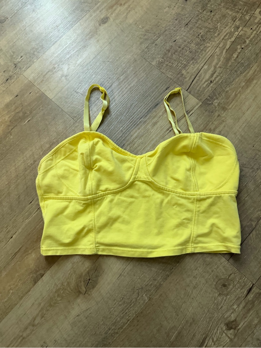 Talula Bright Yellow Longline Bralette